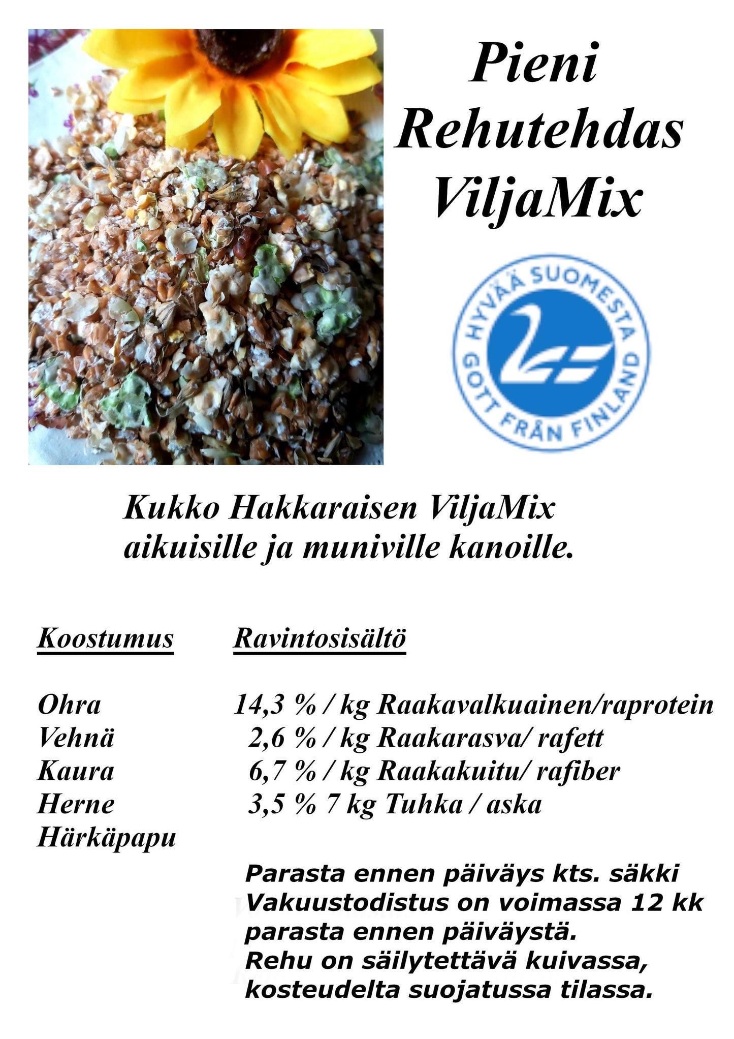 Kukko Hakkaraisen ViljaMix-rouheseos